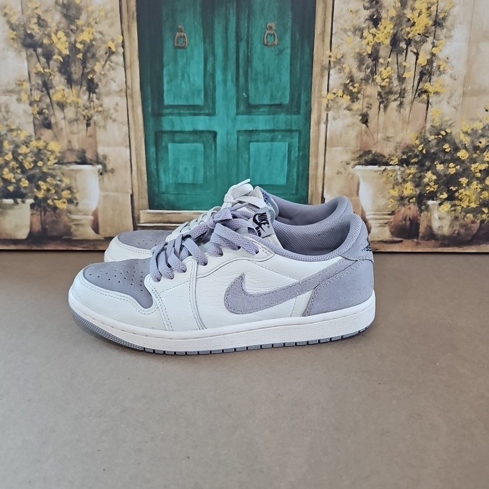 Air Jordan 1 SE Low Light Steel Grey, White ‎ Men's Size 7